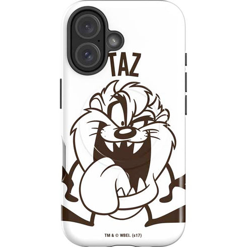 Looney Tunes Taz Big Head iPhone 16 Plus Magsafe Impact Case